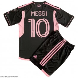 Inter Miami Lionel Messi #10 Uit tenue Kids 2023-24 Korte Mouw (+ Korte broeken)